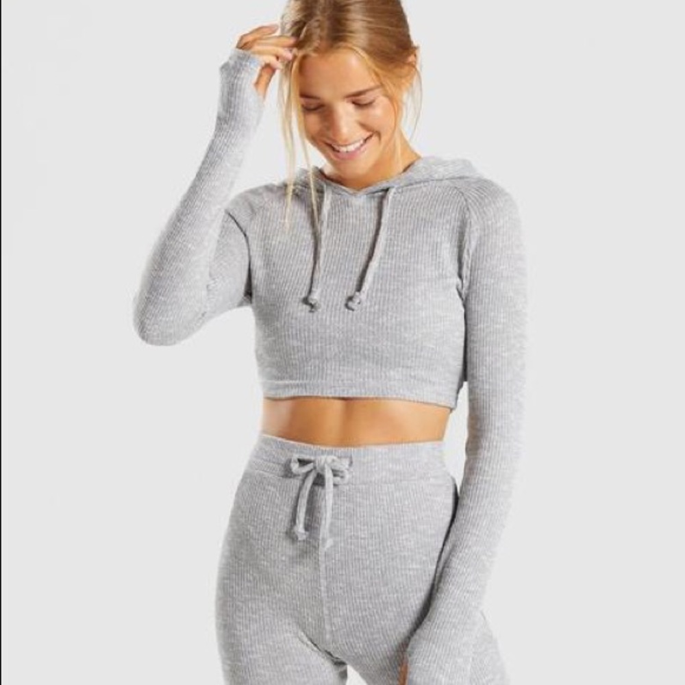 Gymshark Slounge Hoodie Crop Top!